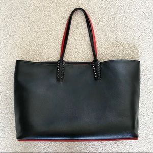 Louboutin black cabata tote bag
